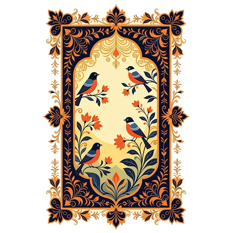 استیکر پارچه و لباس پاد آفرین مدل نقش ونگار ایرانی کد 3929