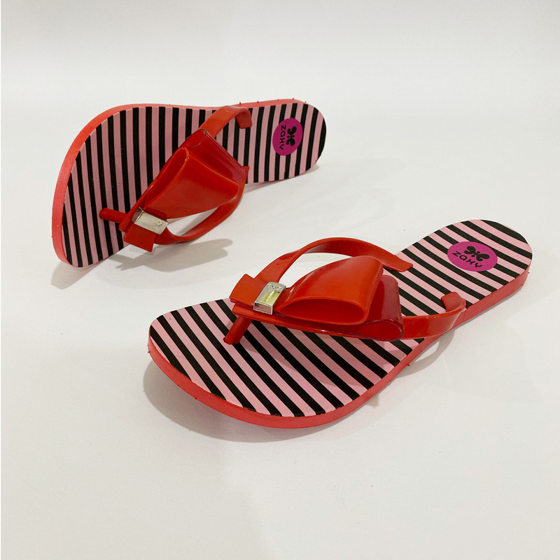 دمپایی لاانگشتی زنانه شهپر مدل P1-parvane-RD