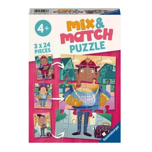 پازل 3x24 تکه راونزبرگر مدل Mix N Match My favorite jobs کد 05136
