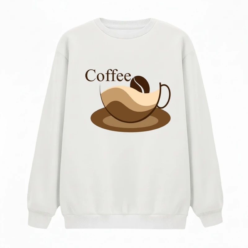 سویشرت زنانه مدل فنجان قهوه کد v4 