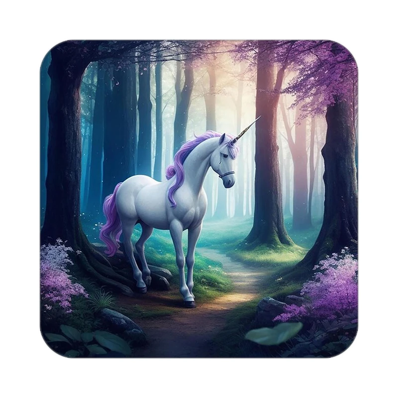 زیر لیوانی کاکتی طرح اسب تک شاخ و یونیکورن مدل mp29212