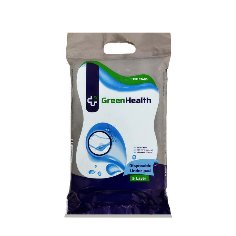 پد زیرانداز بیمار گرین هلث کد L5-50 مجموعه 10 عددی