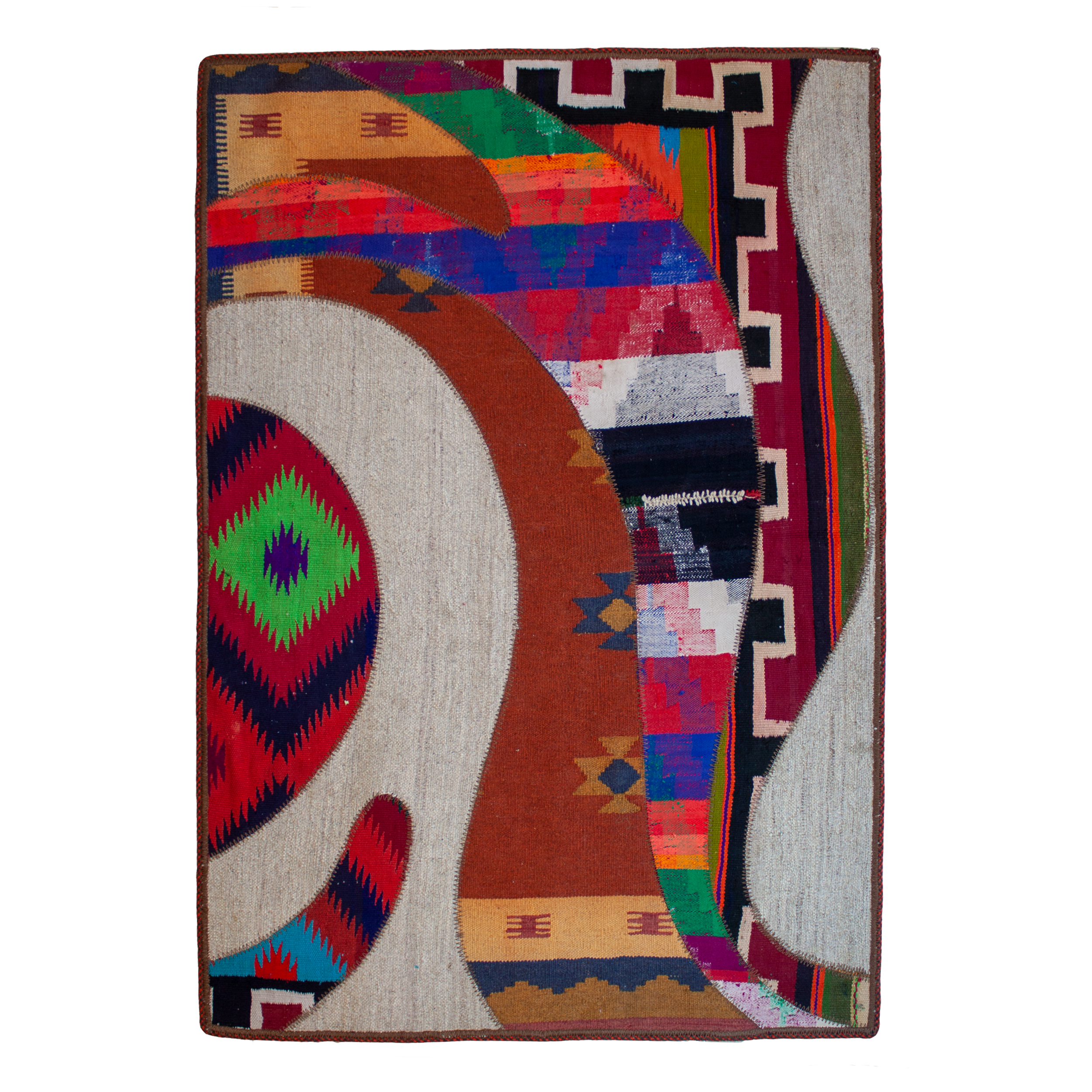 گلیم دستبافت یک و نیم متری کد B14110