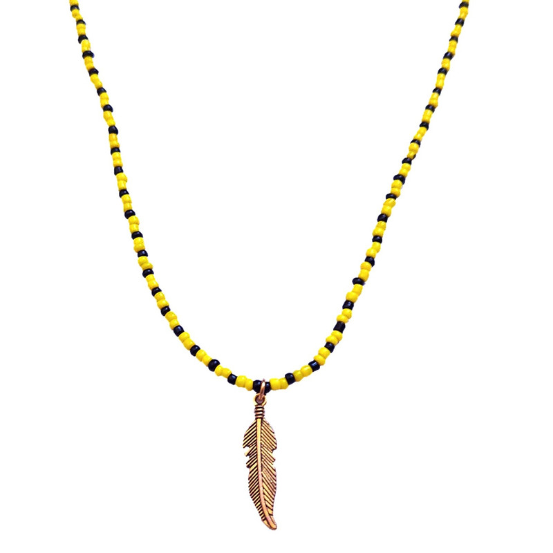 گردنبند دخترانه مدل برگ پاییزی