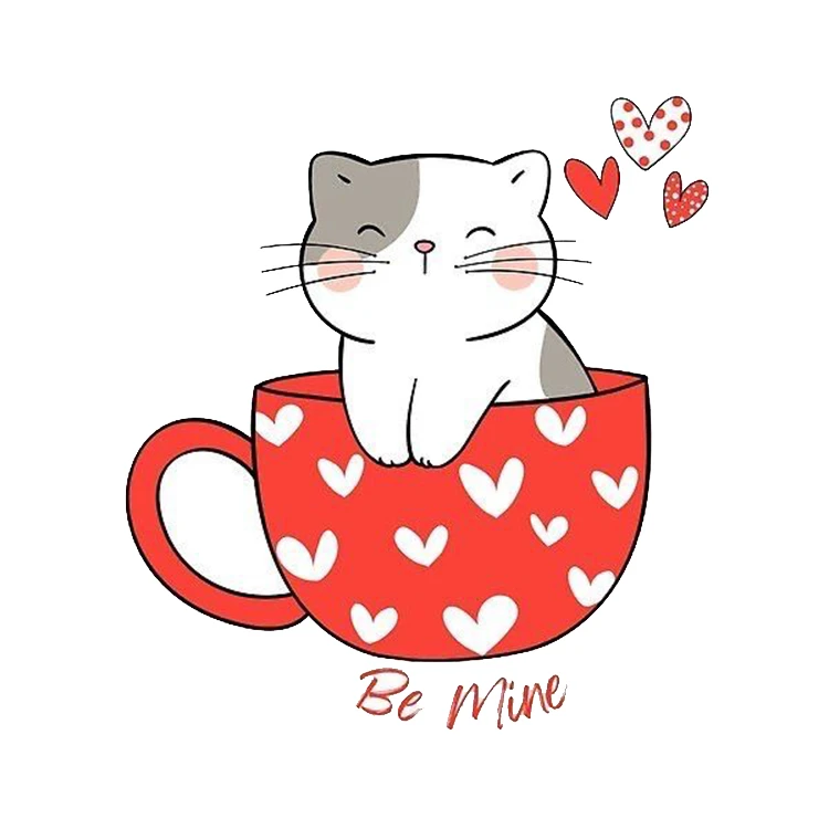 استیکر پارچه و لباس پاد آفرین مدل گربه کد 599