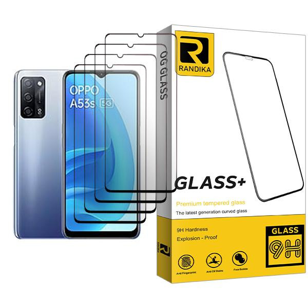 محافظ صفحه نمایش راندیکا مدل Randika Glass MIX004 مناسب برای گوشی موبایل اوپو A53s 5G بسته چهار عددی