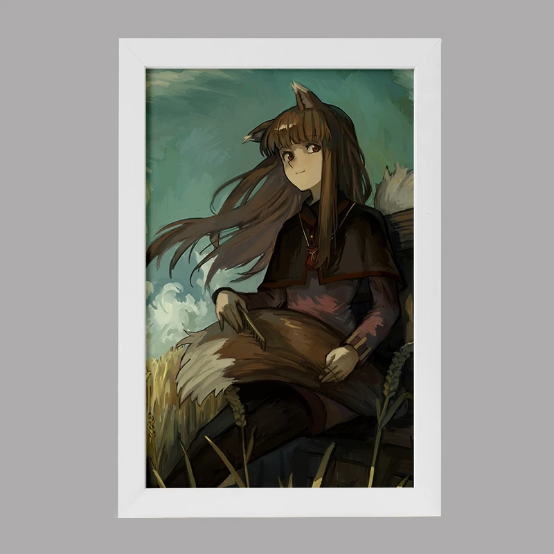 تابلو خندالو مدل هولو انیمه ادویه و گرگ کد 36102