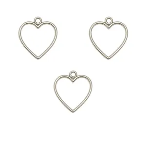 قالب رزین اپوکسی مدل برنجی  طرح قلب کد GBN33 مجموعه 3 عددی