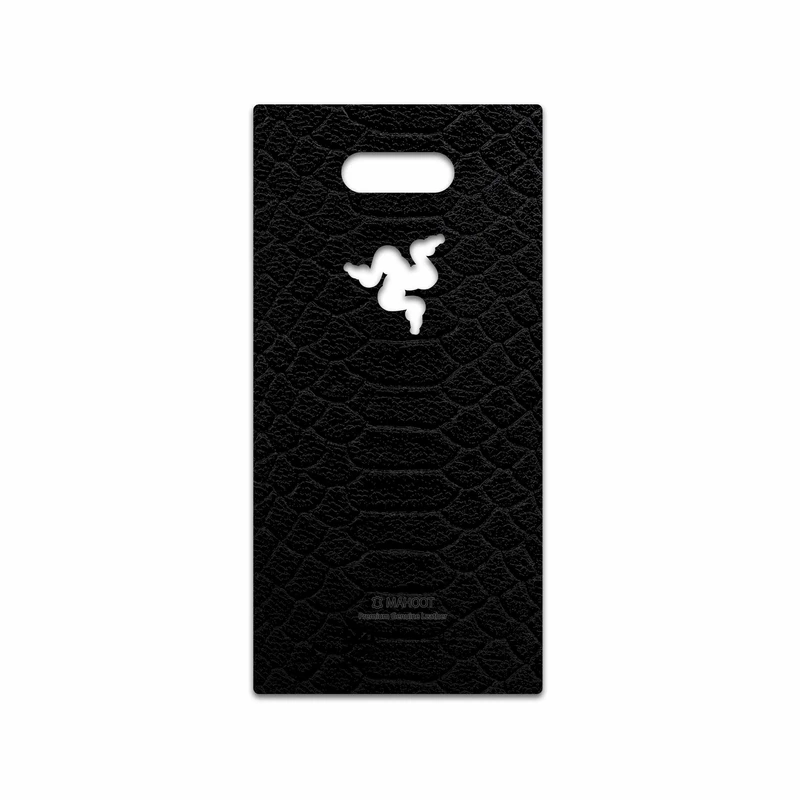 برچسب پوششی ماهوت مدل Black-Snake-Leather مناسب برای گوشی موبایل ریزر Phone 2