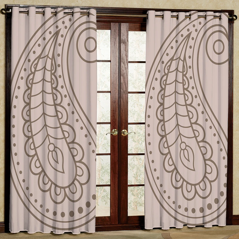 پرده مدل مخمل پانچی کد 1364T2 سایز 200x140 سانتی متر