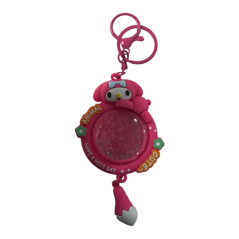 جاکلیدی زنانه مدل سیلیکونی بوگیردار طرح عروسک