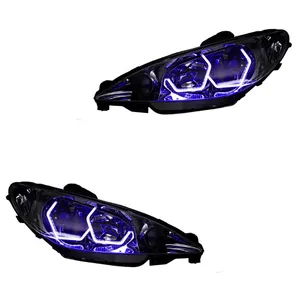 چراغ جلو خودرو گروه پژوهش صنعت مدرن مدل 3D-I8-Purp مناسب برای پژو 206 بسته دو عددی