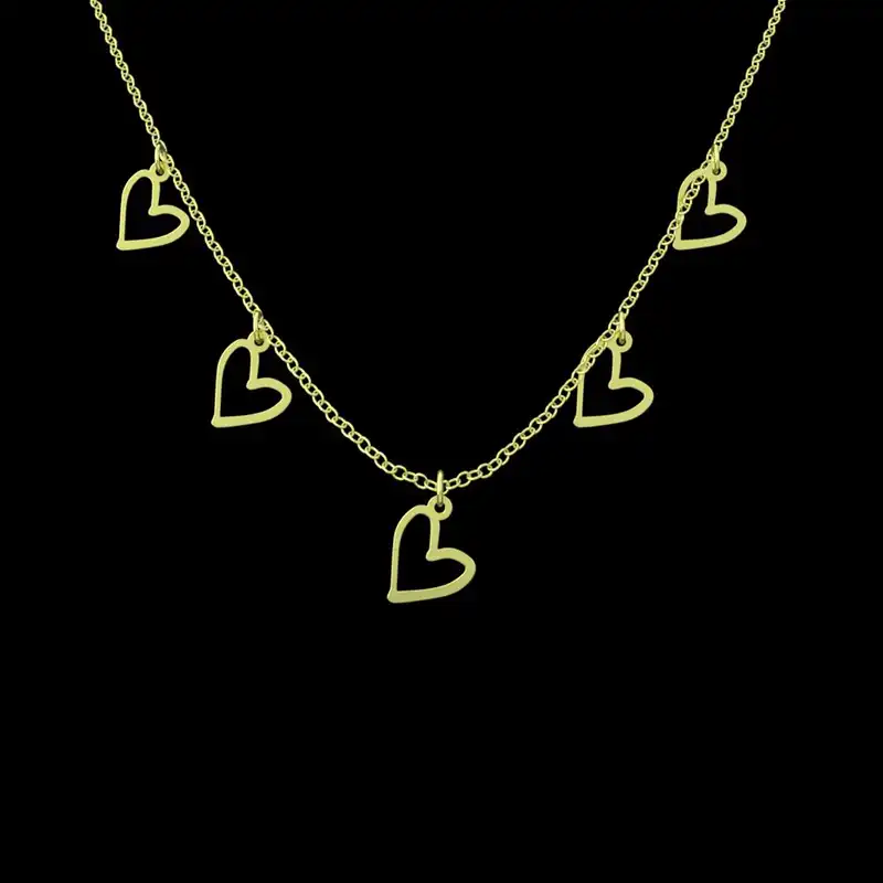 گردنبند طلا 18 عیار زنانه مدوپد مدل قلب کد RNA17492