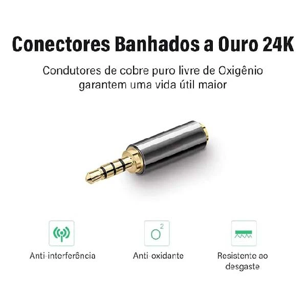 عکس شماره 2 : مبدل جک 2.5 میلی-متری به aux یوگرین مدل 20502