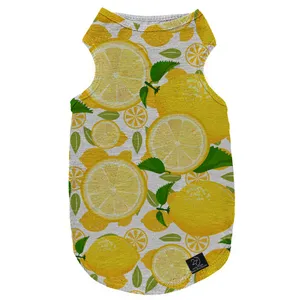 لباس سگ و گربه 27 طرح Sliced Lemon کد MH839 سایز M
