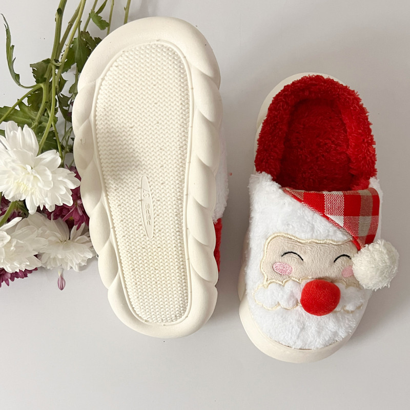 دمپایی حوله‌ای پاپا مدل بابانوئل کد 771