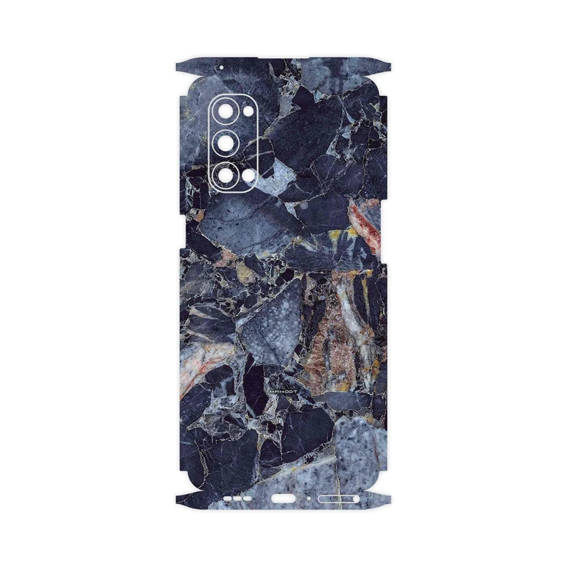 برچسب پوششی ماهوت مدل Broken black marble-FullSkin مناسب برای گوشی موبایل اپو Reno4 Pro 5G