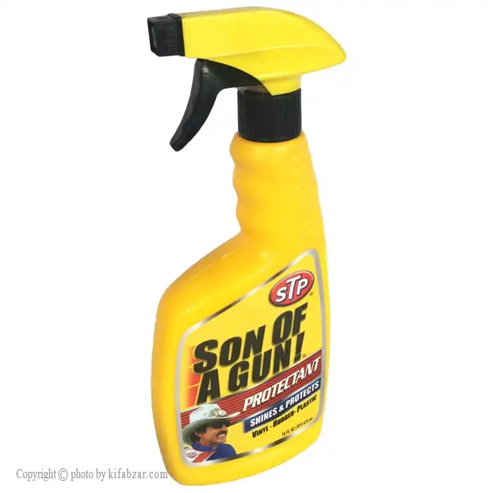 اسپری تمیز کننده و براق کننده لاستیک سان اف گان کد 444 حجم 473 میلی لیتر