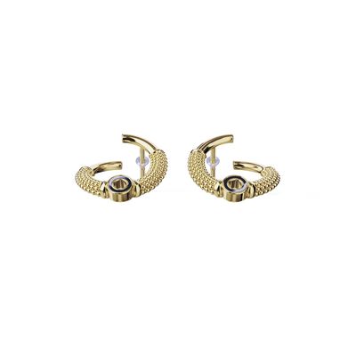 گوشواره میخی طلا 18 عیار زنانه گلدم مدل دایره E211022