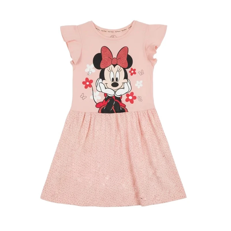 پیراهن آستین تا روی شانه یقه گرد دخترانه مدل 5182