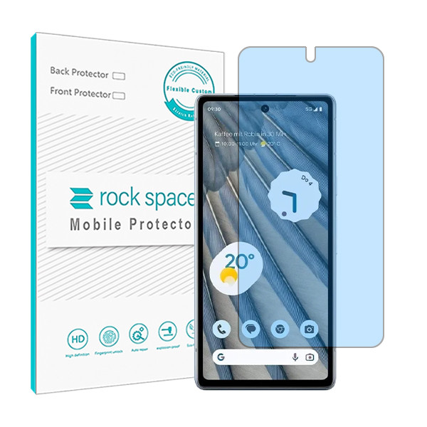 محافظ صفحه نمایش ضد اشعه آبی راک اسپیس مدل HyBLU مناسب برای گوشی موبایل گوگل Google Pixel 7a