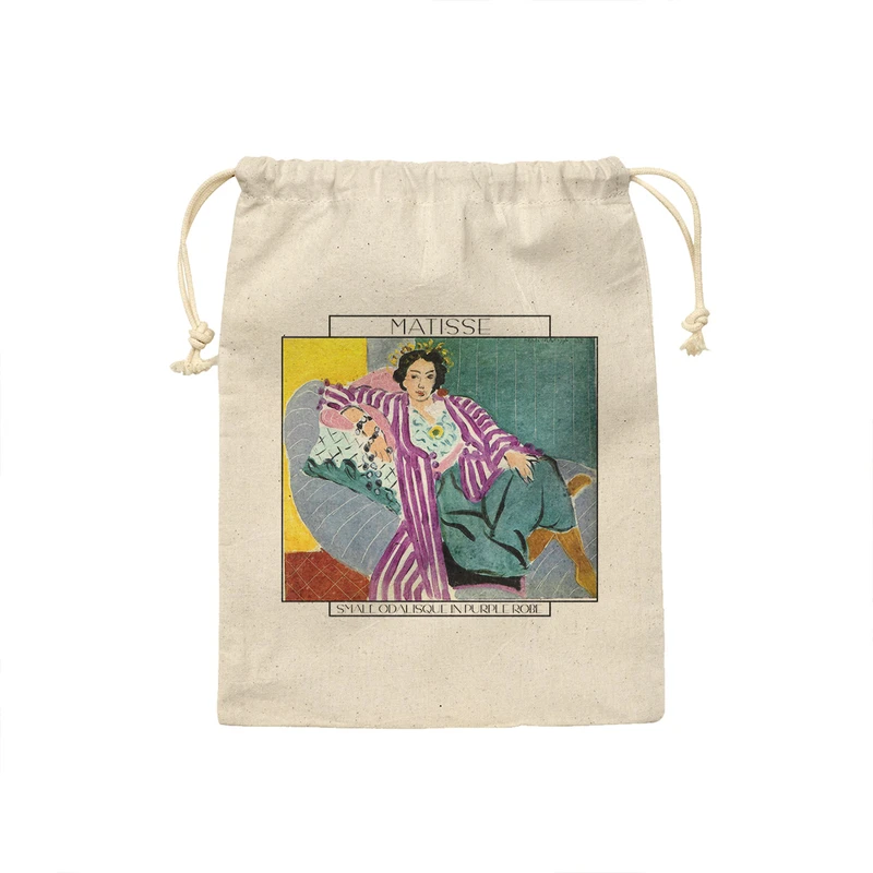 کیسه نان و سبزی ترمه طراحان ایده مدل اودالیسک با عبای بنفش از ماتیس کد art0656 - M