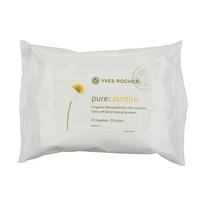 دستمال مرطوب ایو روشه پاک کننده آرایش مدل Pure Calmille - بسته 20 عددی