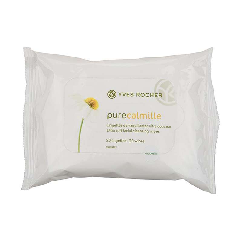 دستمال مرطوب ایو روشه مدل Pure Calmille بسته 20 عددی