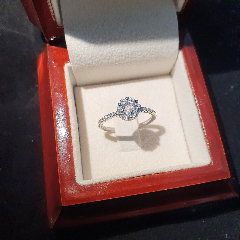 انگشتر نقره زنانه جی تی ای مدل فلاور