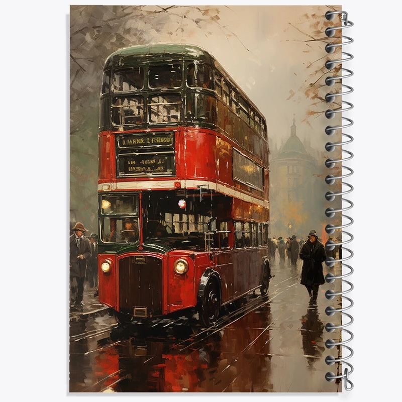 دفتر نقاشی 50 برگ خندالو طرح خیابان و اتوبوس کد F455