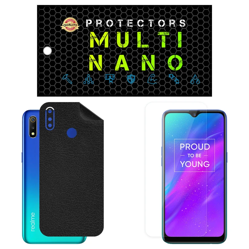 محافظ صفحه نمایش مولتی نانو مدل X-SFL مناسب برای گوشی موبایل ریلمی 3 به همراه برچسب پوششی