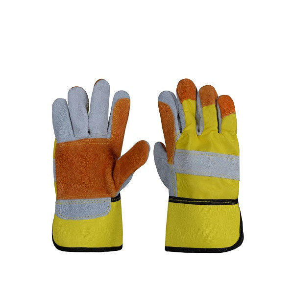 دستکش ایمنی مدل چرم کف دوبل دستکش ایمنی مدل چرم کف دوبل