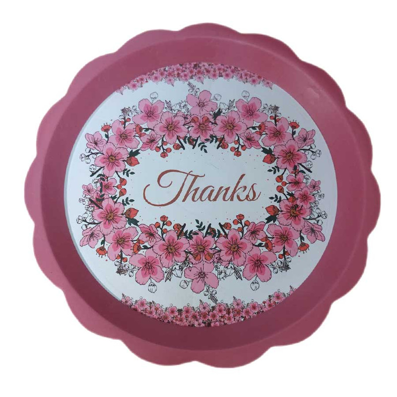 سینی مدل دایره طرح گل