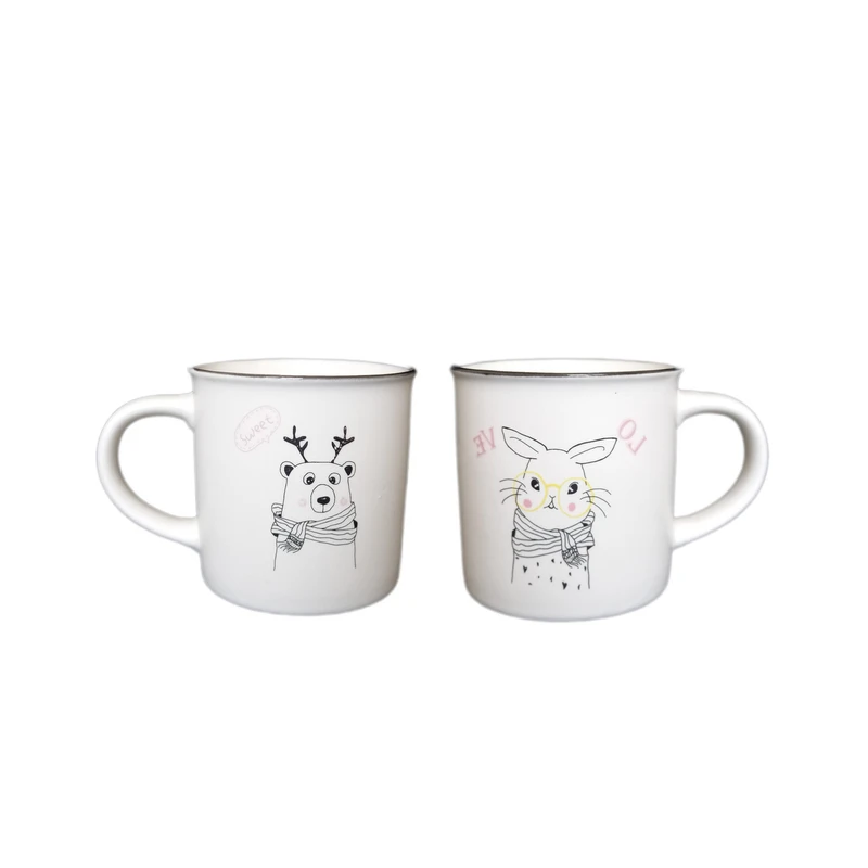 ماگ قهوه مدل حیوانات 2ta کد 1 مجموعه 2 عددی