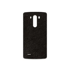 MAHOOT Dark-Brown-Leather Cover Sticker for LG G3