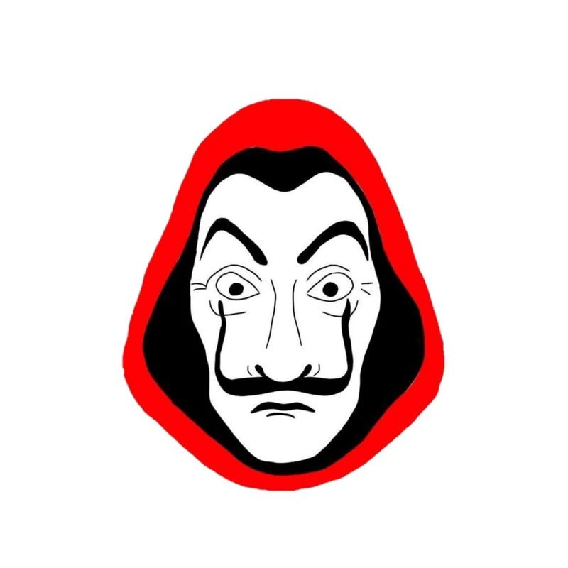 استیکر پارچه و لباس پاد آفرین مدل مانی هیست کد 2038