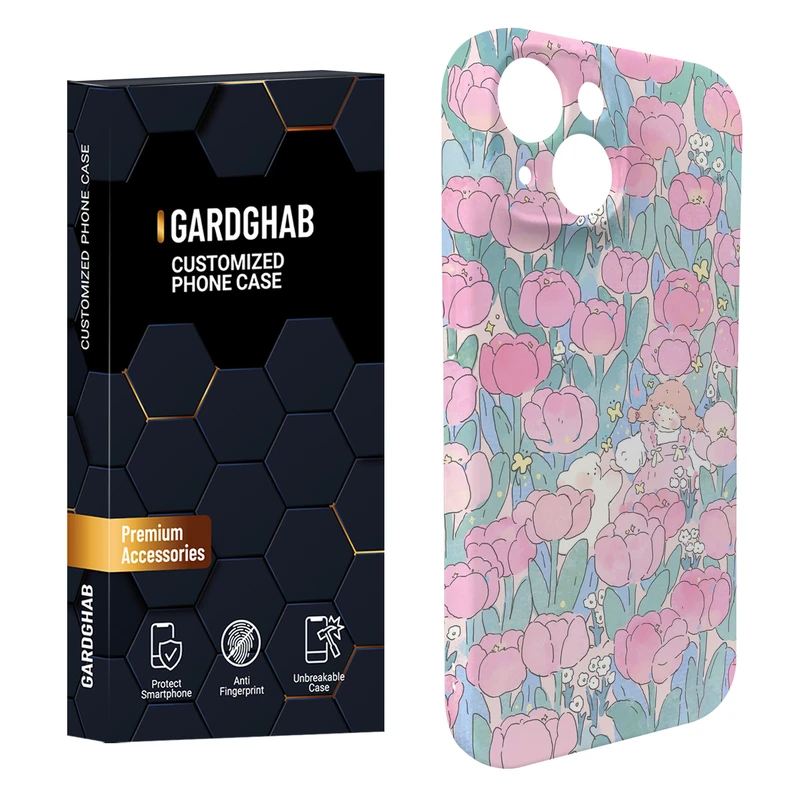 کاور گاردقاب مدل دخترانه مناسب برای گوشی موبایل اپل iPhone15 plus