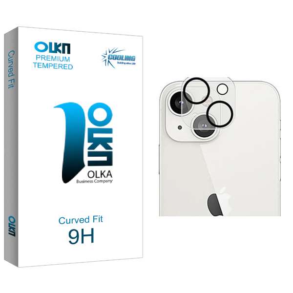 محافظ لنز گوشی کولینگ مدل Olka Glass FLL مناسب برای گوشی موبایل اپل iPhone 13  13 mini