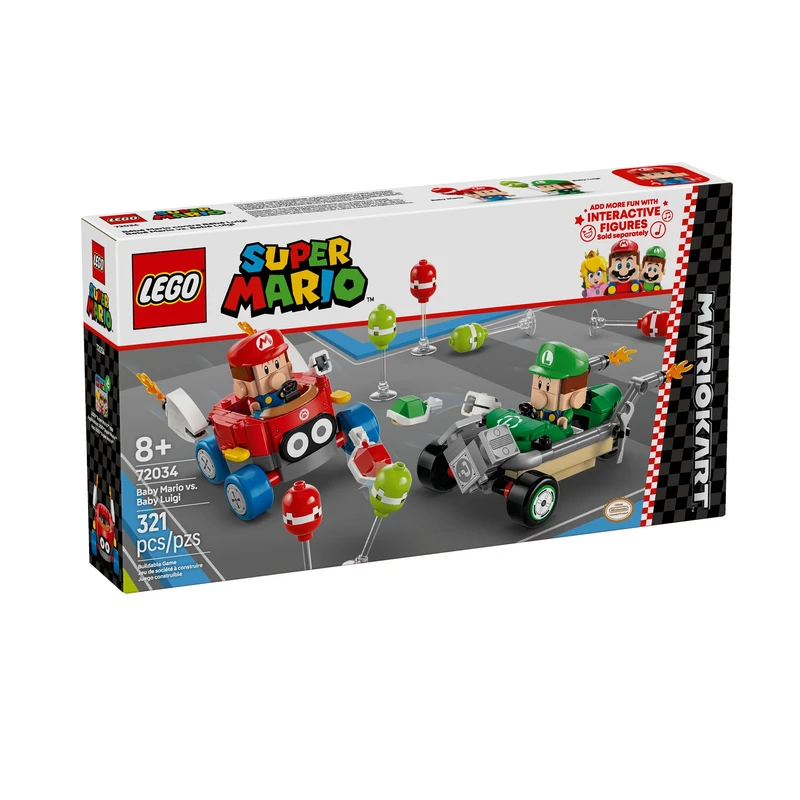 لگو 321 تکه سری Super Mario مدل Baby Mario vs Baby Luigi کد 72034