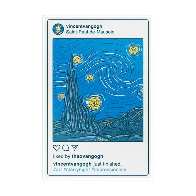 استیکر لپ تاپ ماسا دیزاین طرح ونگوگ مدل STK1080