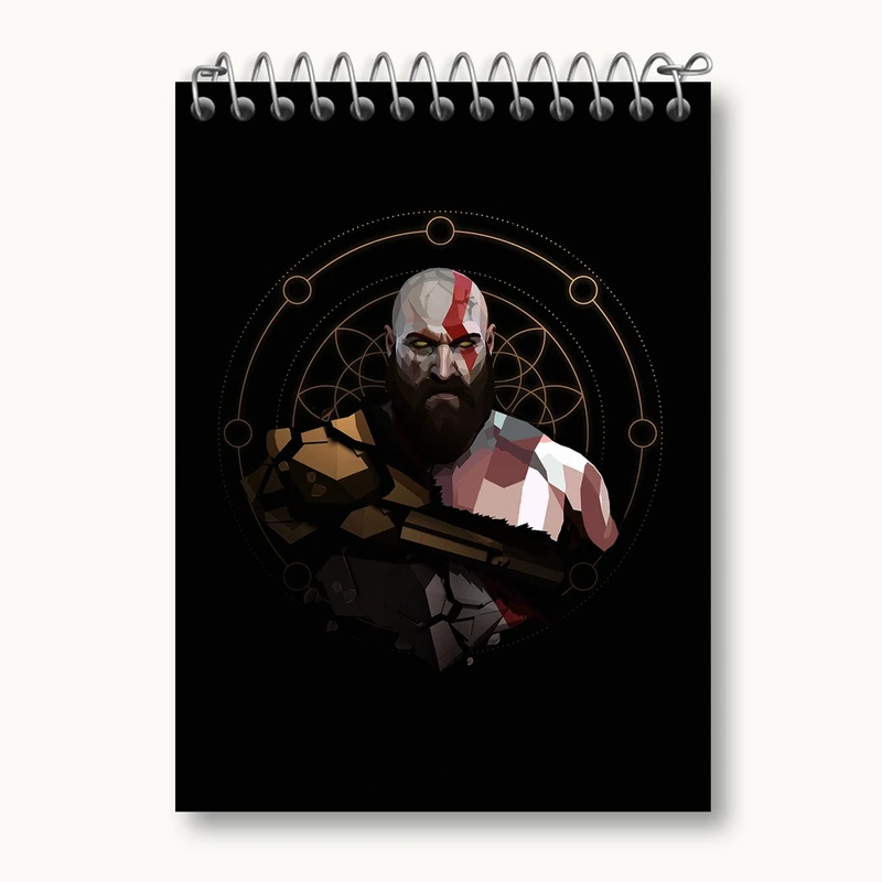 دفتر یادداشت 50 برگ خندالو مدل بازی گاد آف وار God Of War کد 28628