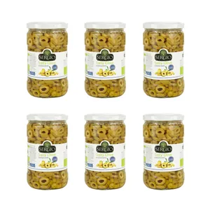  زیتون شور اسلایس سرجیو - 660 گرم مجموعه 6 عددی