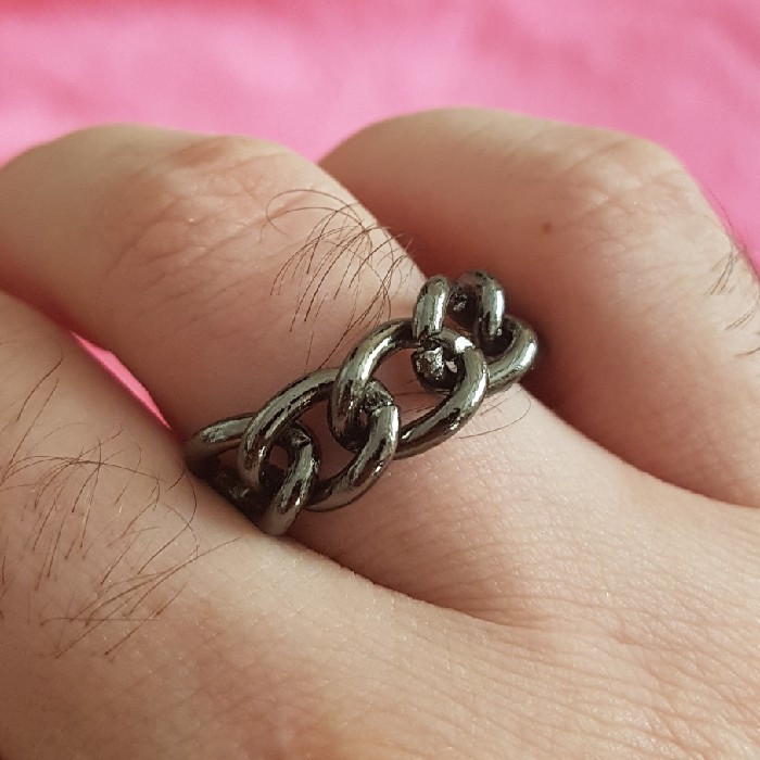 انگشتر مردانه مدل زنجیر کد P544