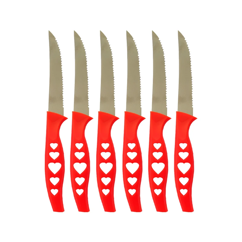 چاقو آشپزخانه مدل قلب بسته 6 عددی