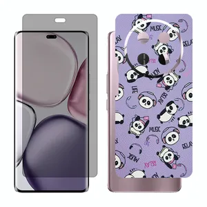 Glass Together model privacy screen protector suitable for Honor X9c mobile phone with back cover sticker