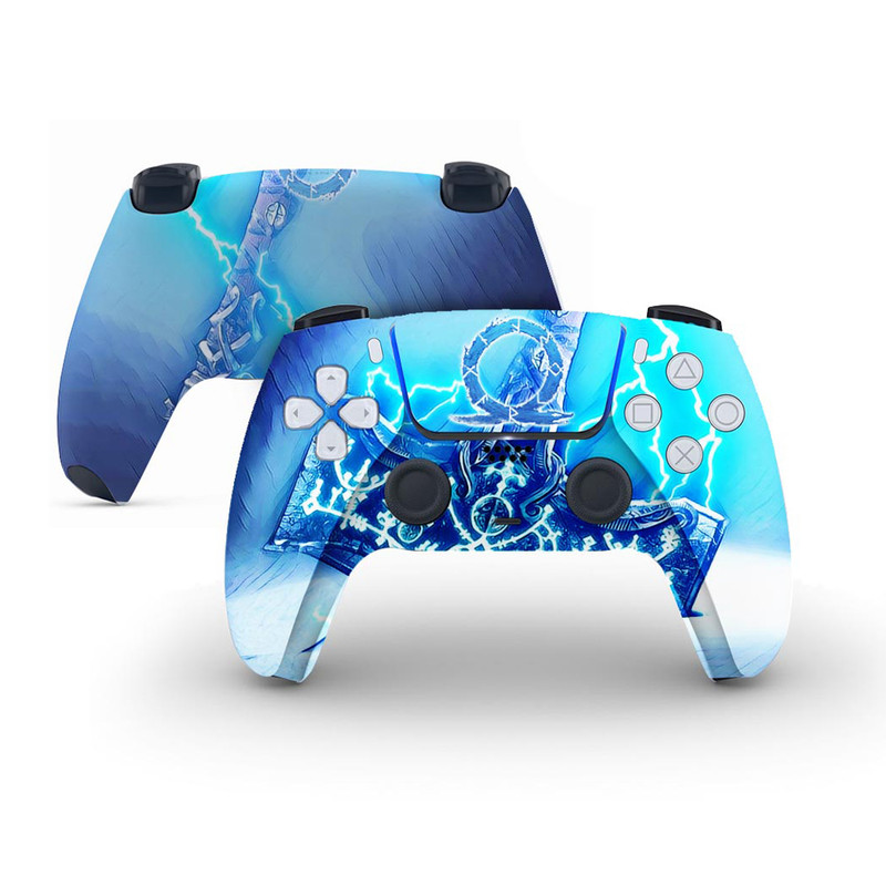 برچسب کنسول و دسته بازی و هدفون PS5 مدل god of war ragnarok مناسب دستگاه دیسک خور