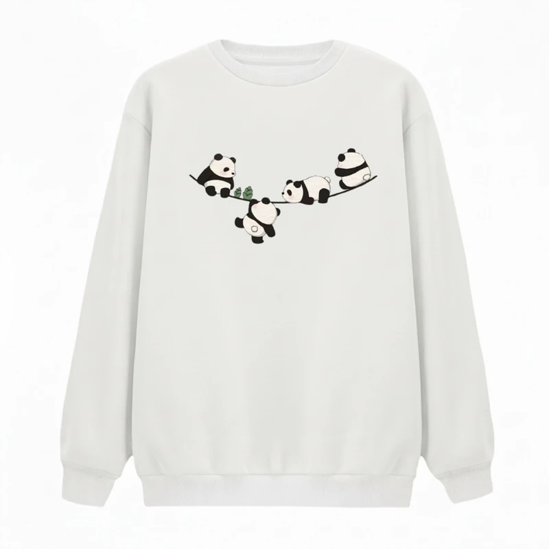 سویشرت زنانه مدل پاندا ها روی بند کد v11 