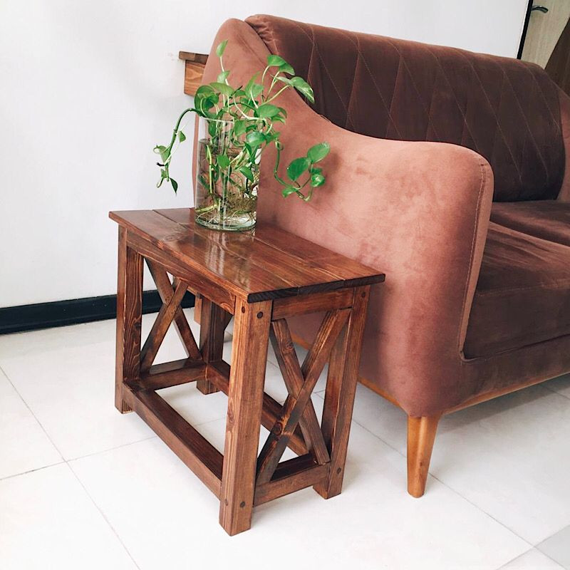 میز عسلی روستیک دکور مدل k1