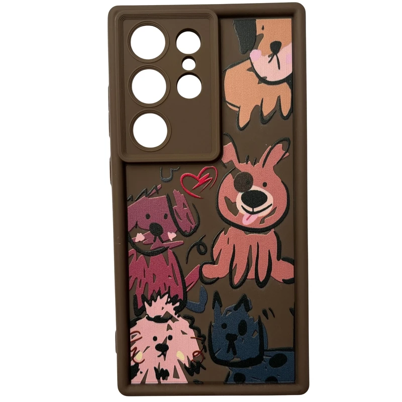 کاور مدل سولید طرح سگ های احمق کد 530 مناسب برای گوشی موبایل سامسونگ Galaxy S24 Ultra