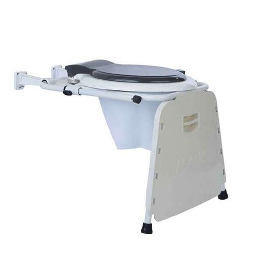 توالت فرنگی تاشو مدیا مدل قیف دار ژله ای دیواری 